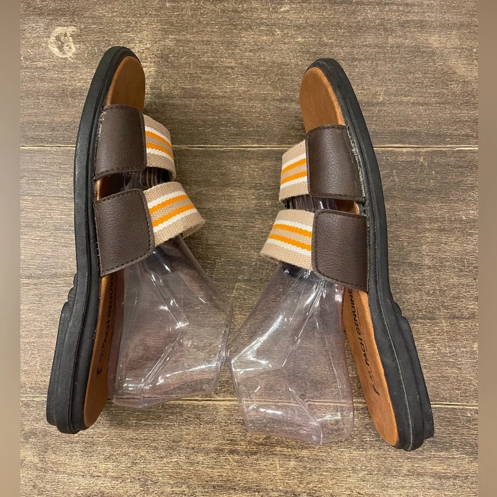 Pach Genuine Leather Footbed Sandals Thailand Slides Size 43‎